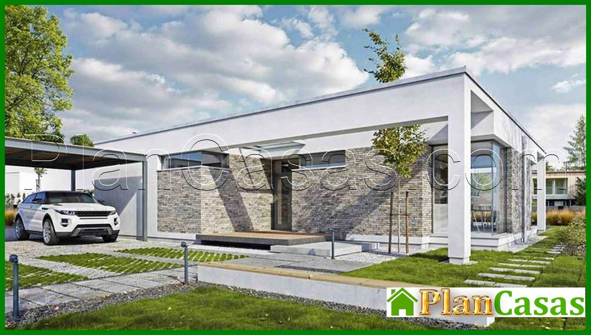 Visualization gallery - One-storey residential building with a swimming pool