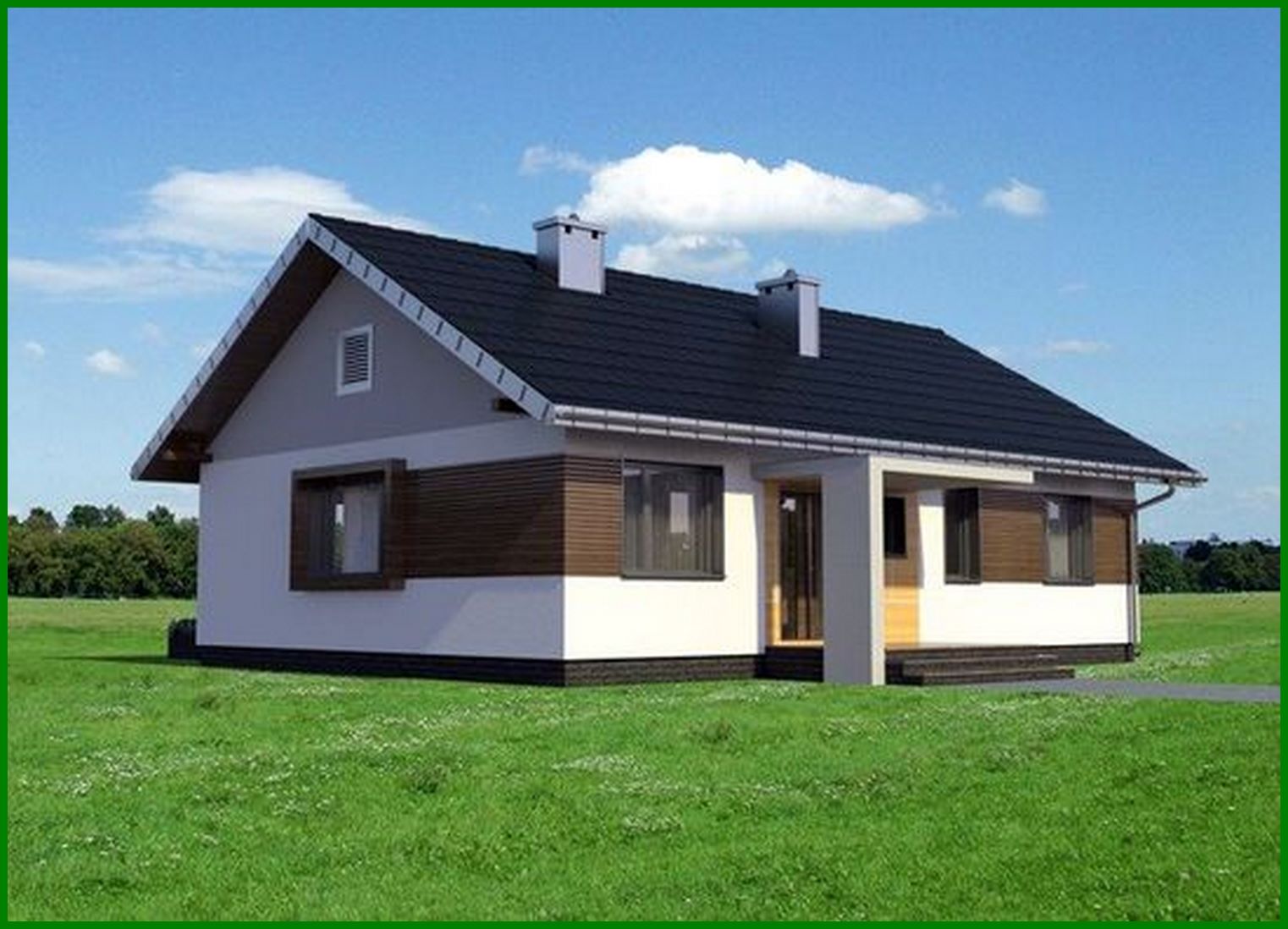 Visualization gallery - One-storey manor of rectangular shape 13 by 10