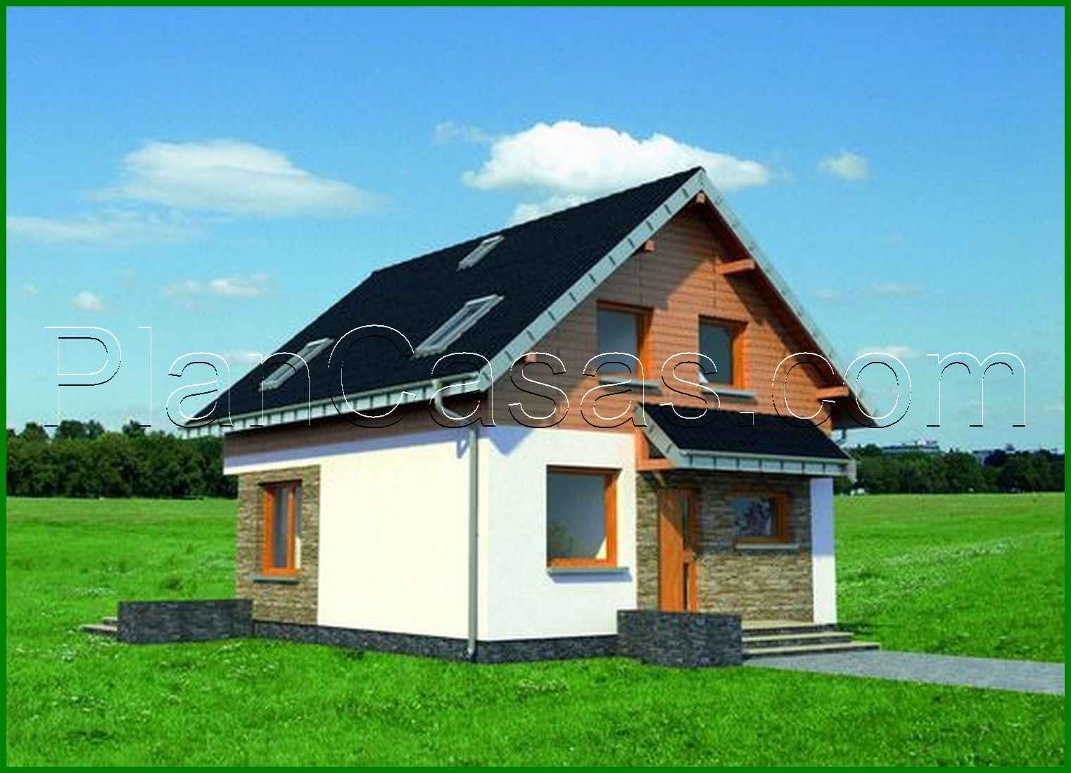 Visualization gallery - Attic cottage with dimensions 8 to 8