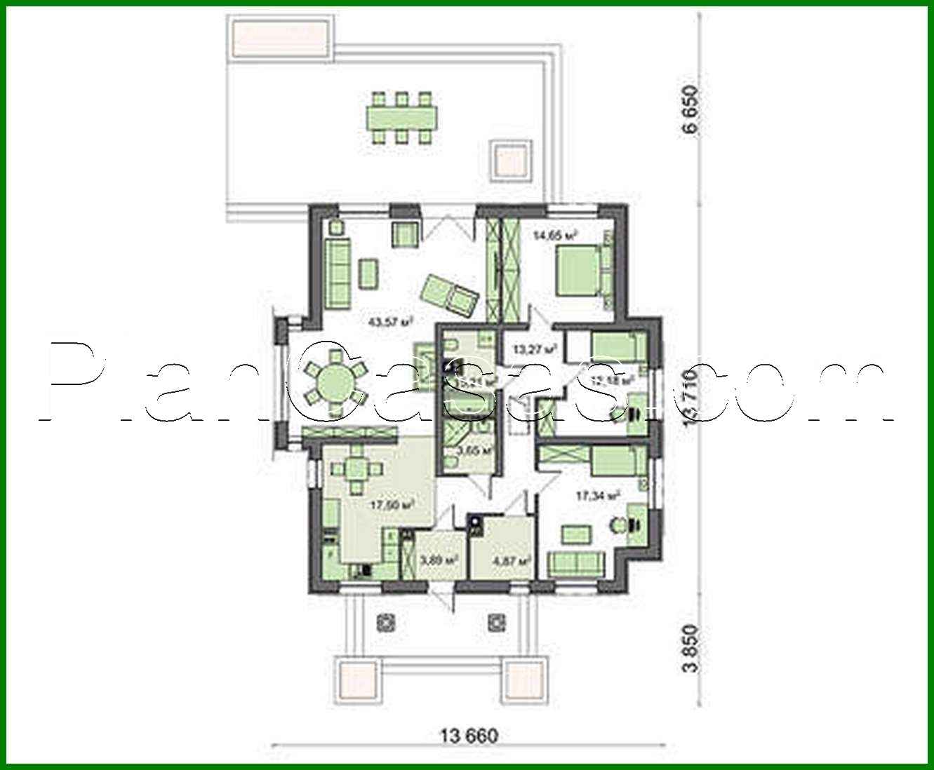 Visualization gallery - Modern house with a living area of over 100 squares