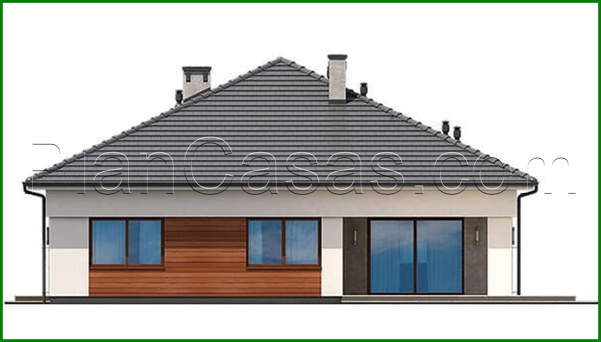 Visualization gallery - Project of a one-story modern residential building with a total area of ​​178 squares