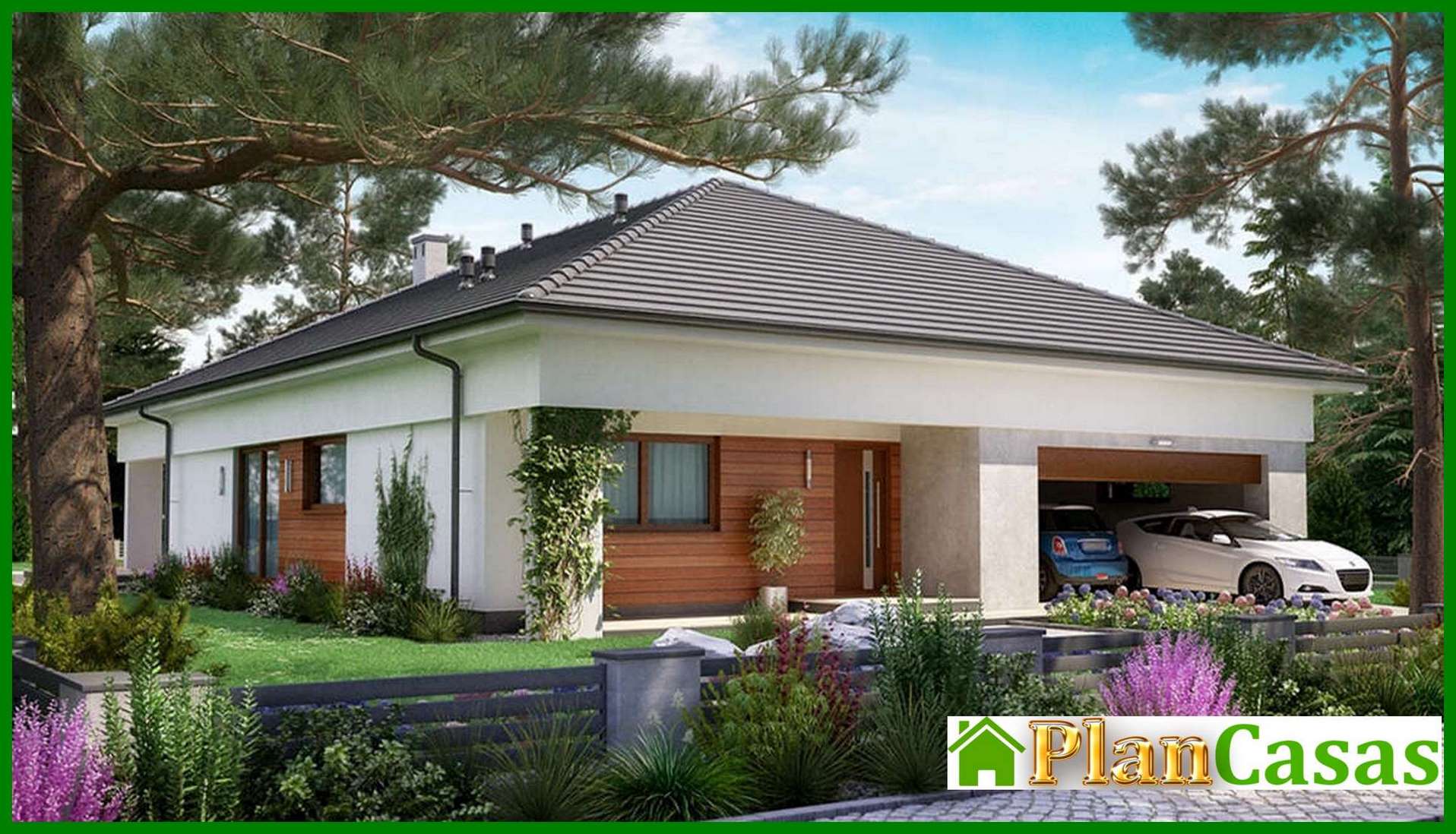 Visualization gallery - Project of a one-story modern residential building with a total area of ​​178 squares