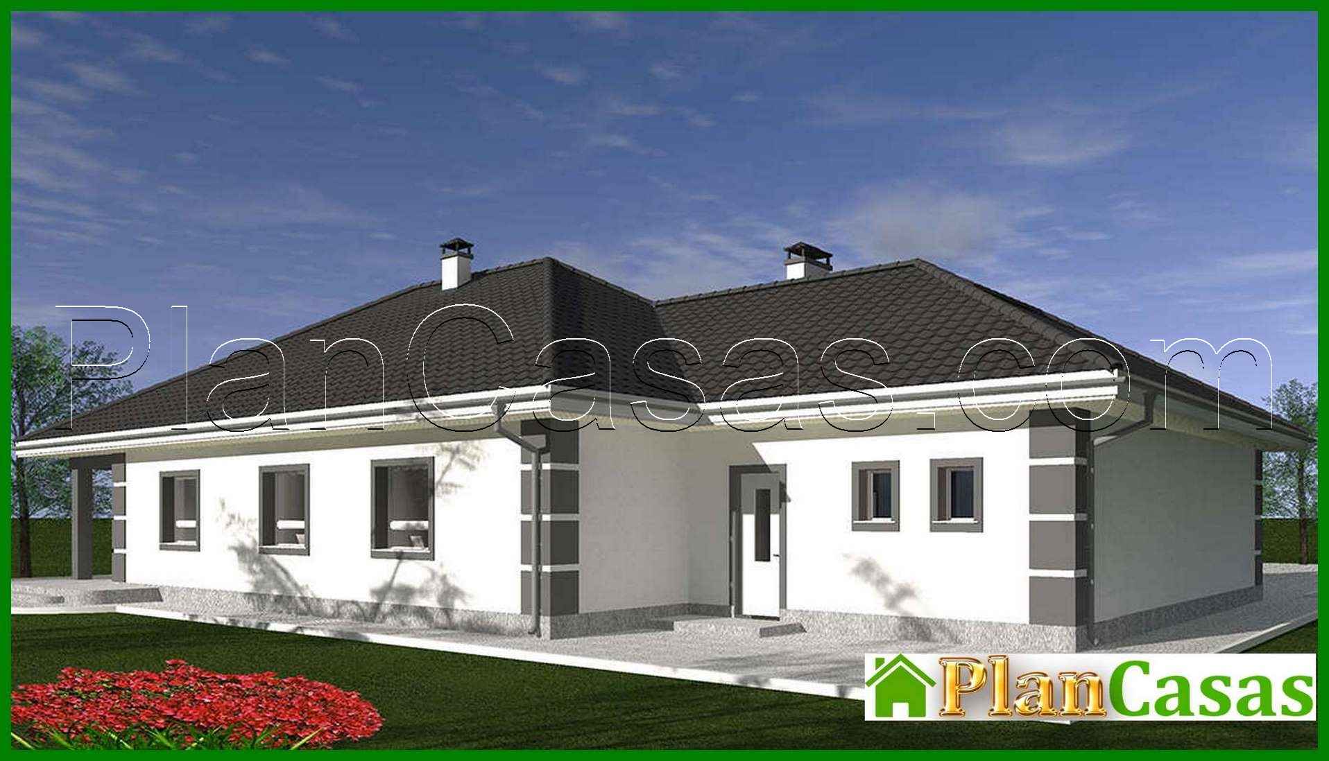 Visualization gallery - The project of a one-story cottage for 3 bedrooms with an area of 233 square meters. m
