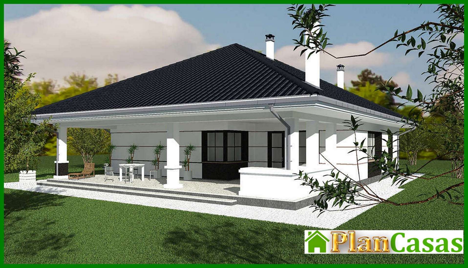 Visualization gallery - The project of the magnificent cottage area of 170 square meters. m with ground floor