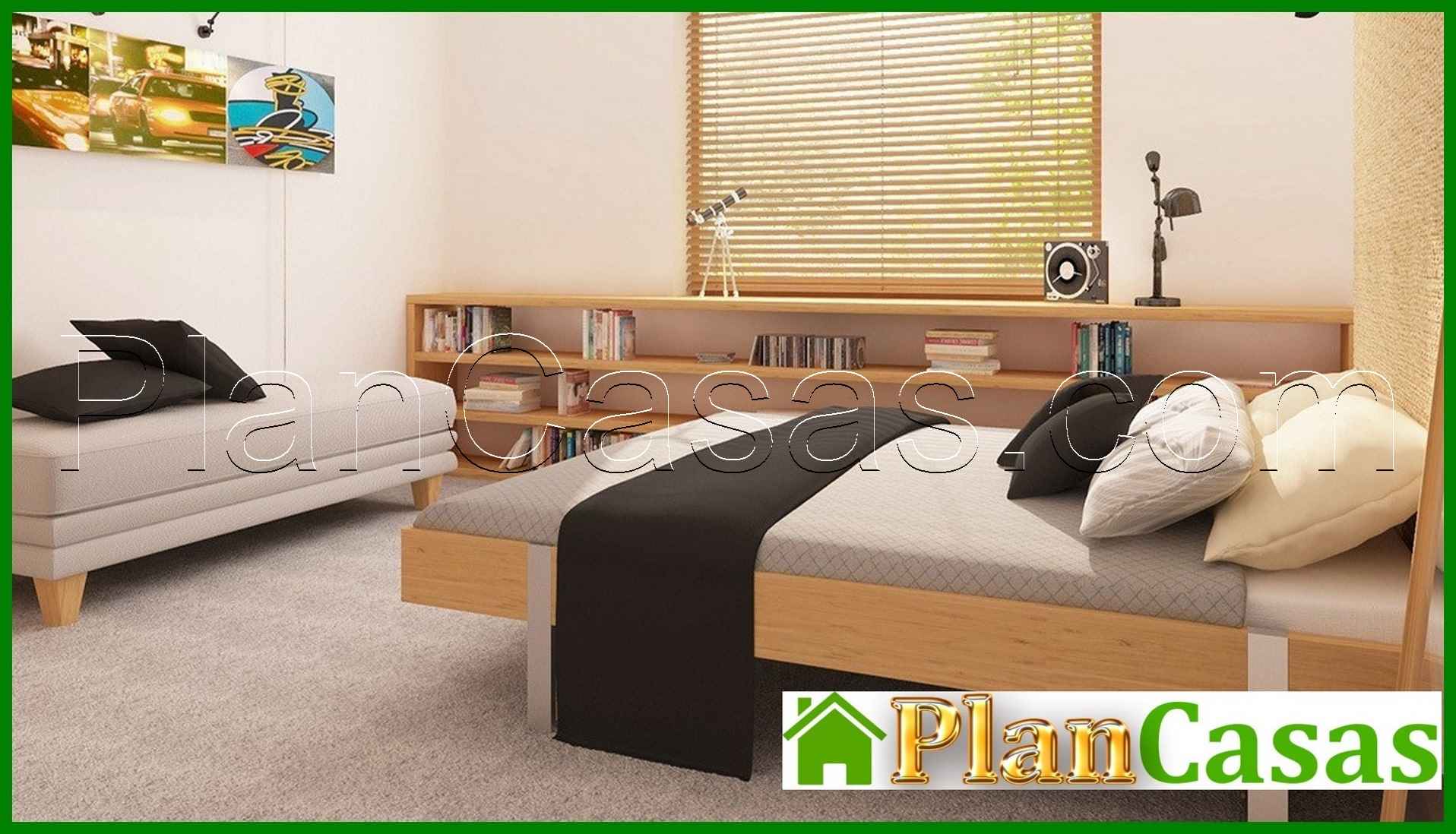 Visualization gallery - Project of a house with a multi-pitched roof, bay window and fireplace