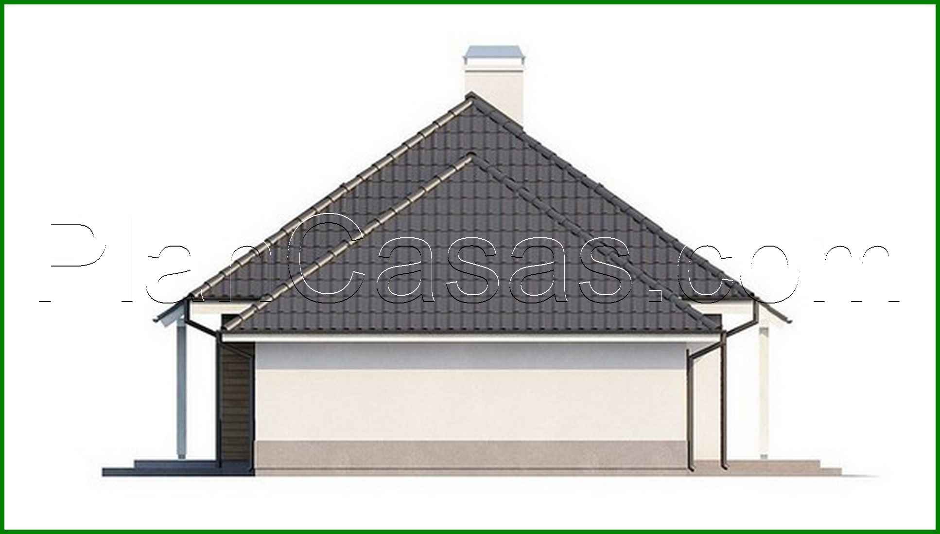 Visualization gallery - The project of a country cottage with a corner window in the kitchen