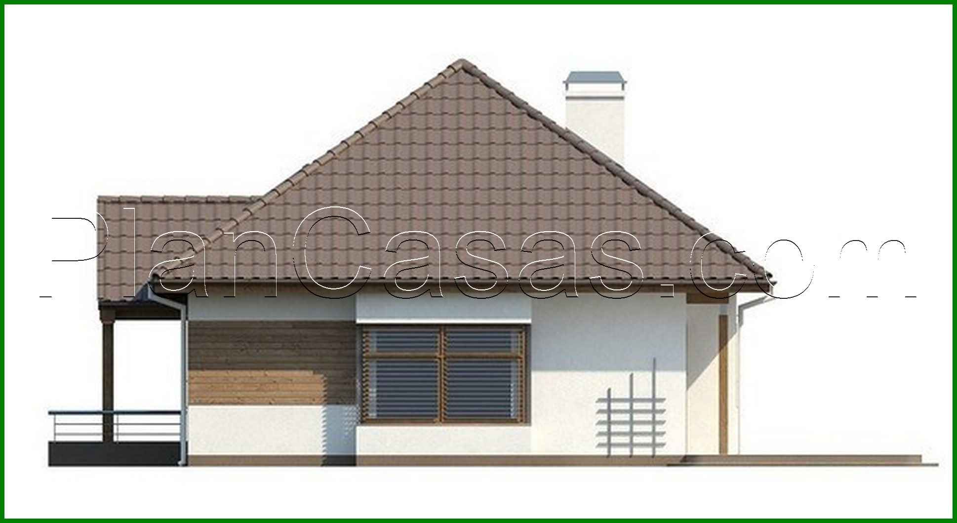 Visualization gallery - The project of a traditional one-story cottage