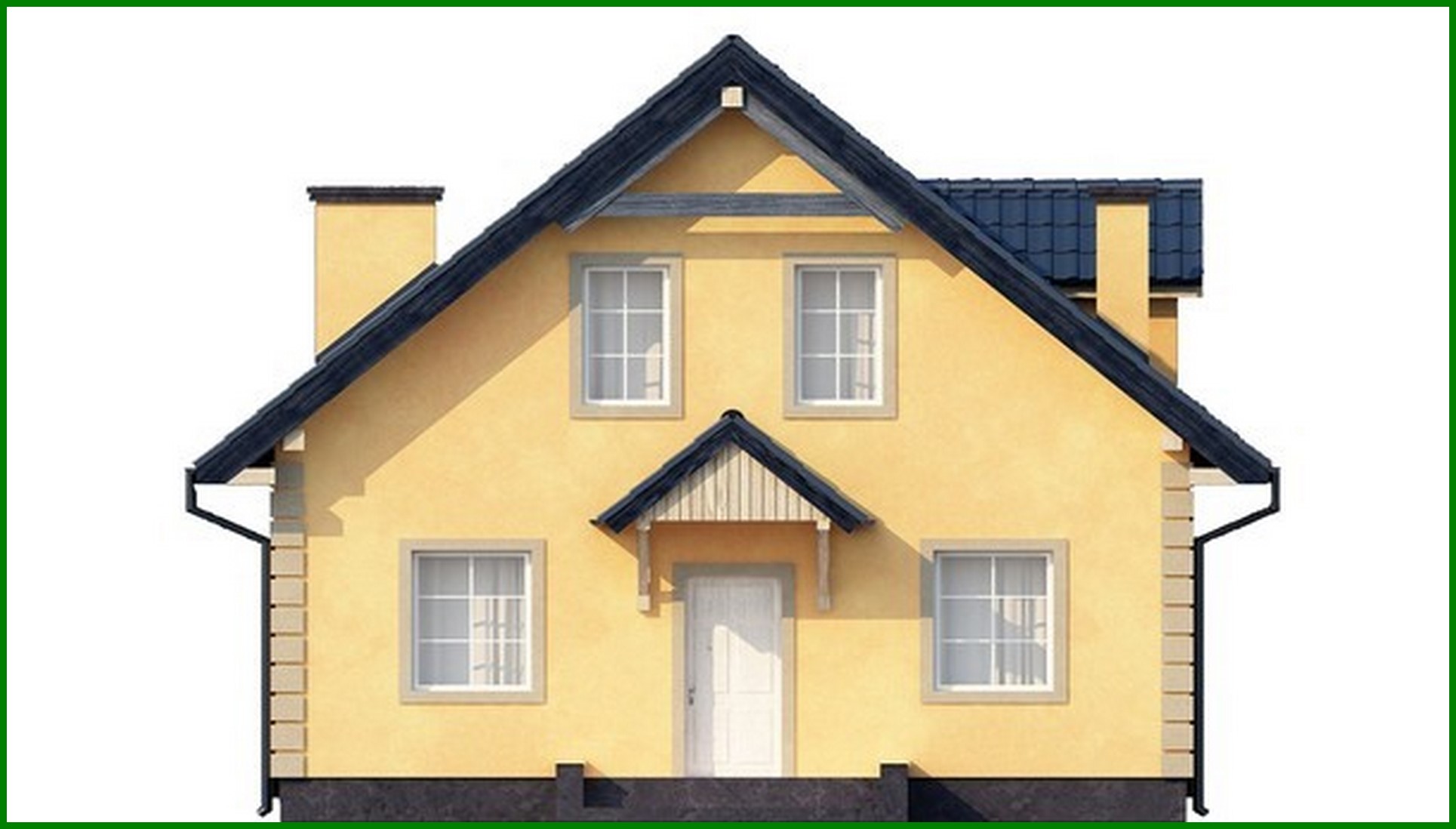 Visualization gallery - Project of a house with a loft in a traditional style