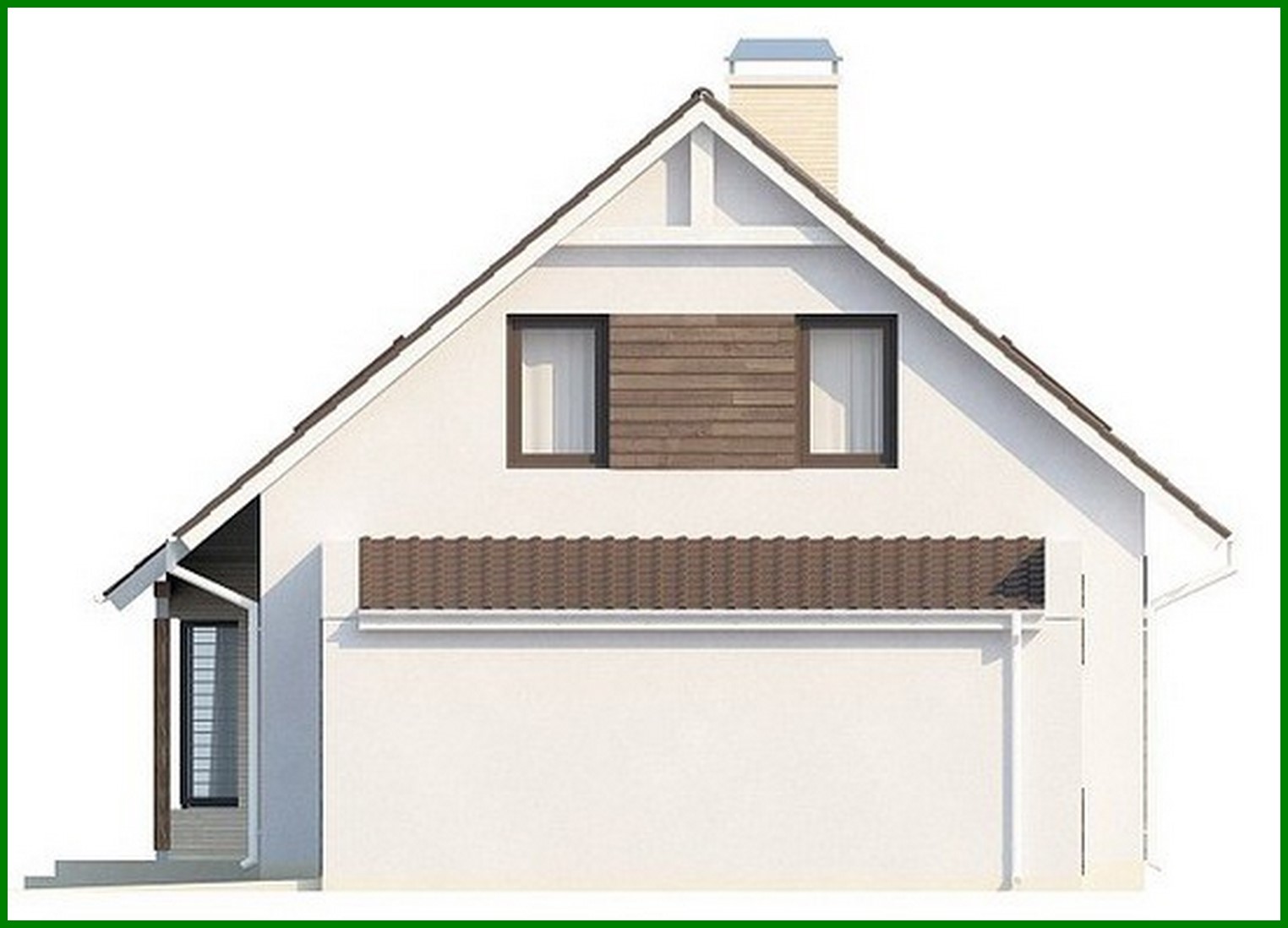 Visualization gallery - House project with living room, side terrace and extra bedroom