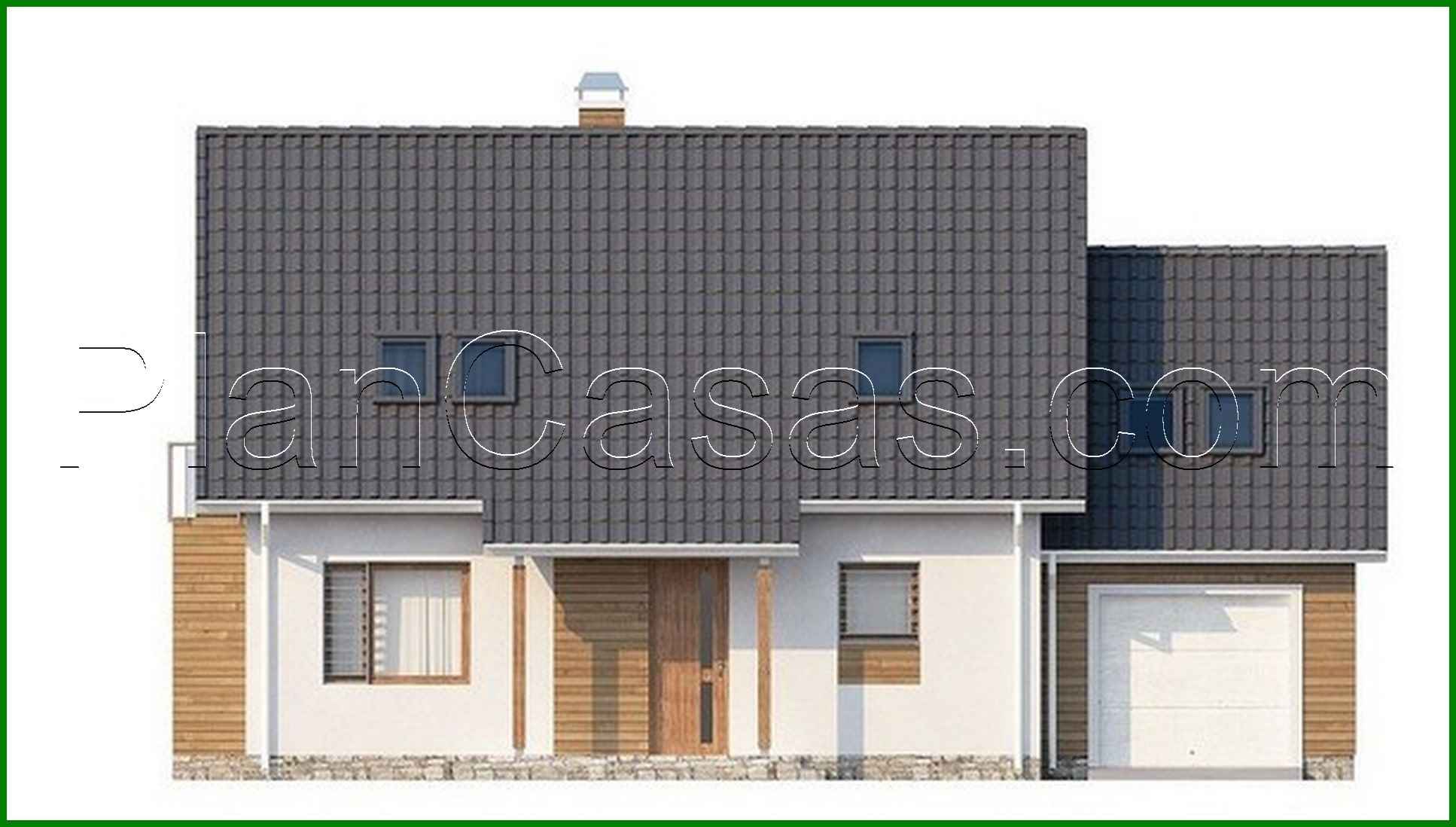 Visualization gallery - House project with an attic above the garage