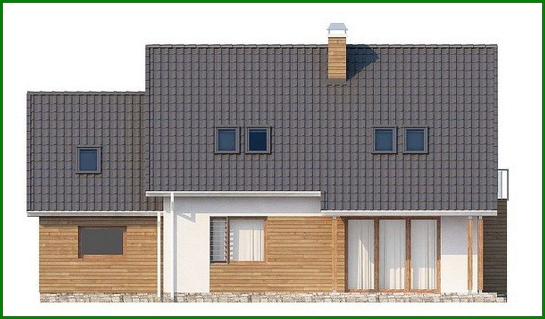 Visualization gallery - House project with an attic above the garage