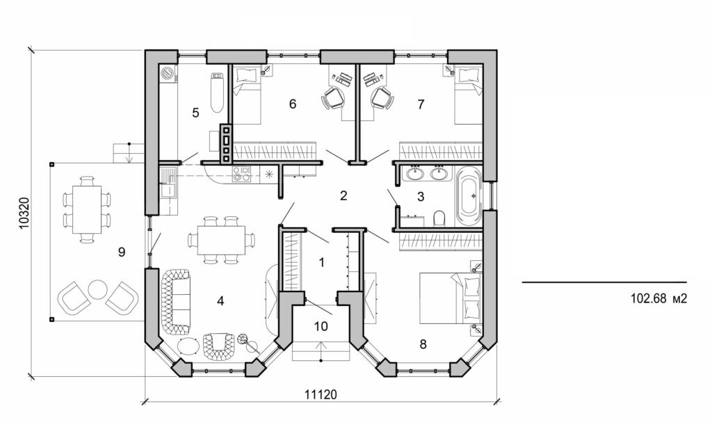Visualization gallery - One storey house
