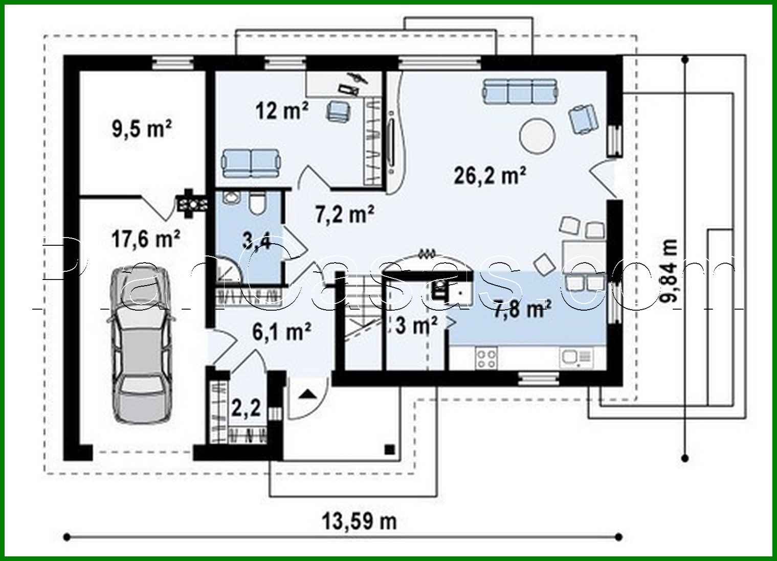 Visualization gallery - A project of a bright comfortable country cottage with an attic and a garage