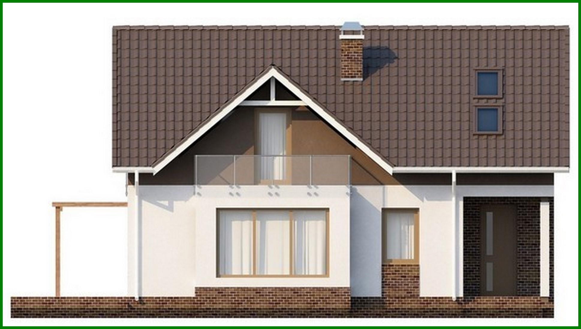 Visualization gallery - The project of a cozy house with a living area