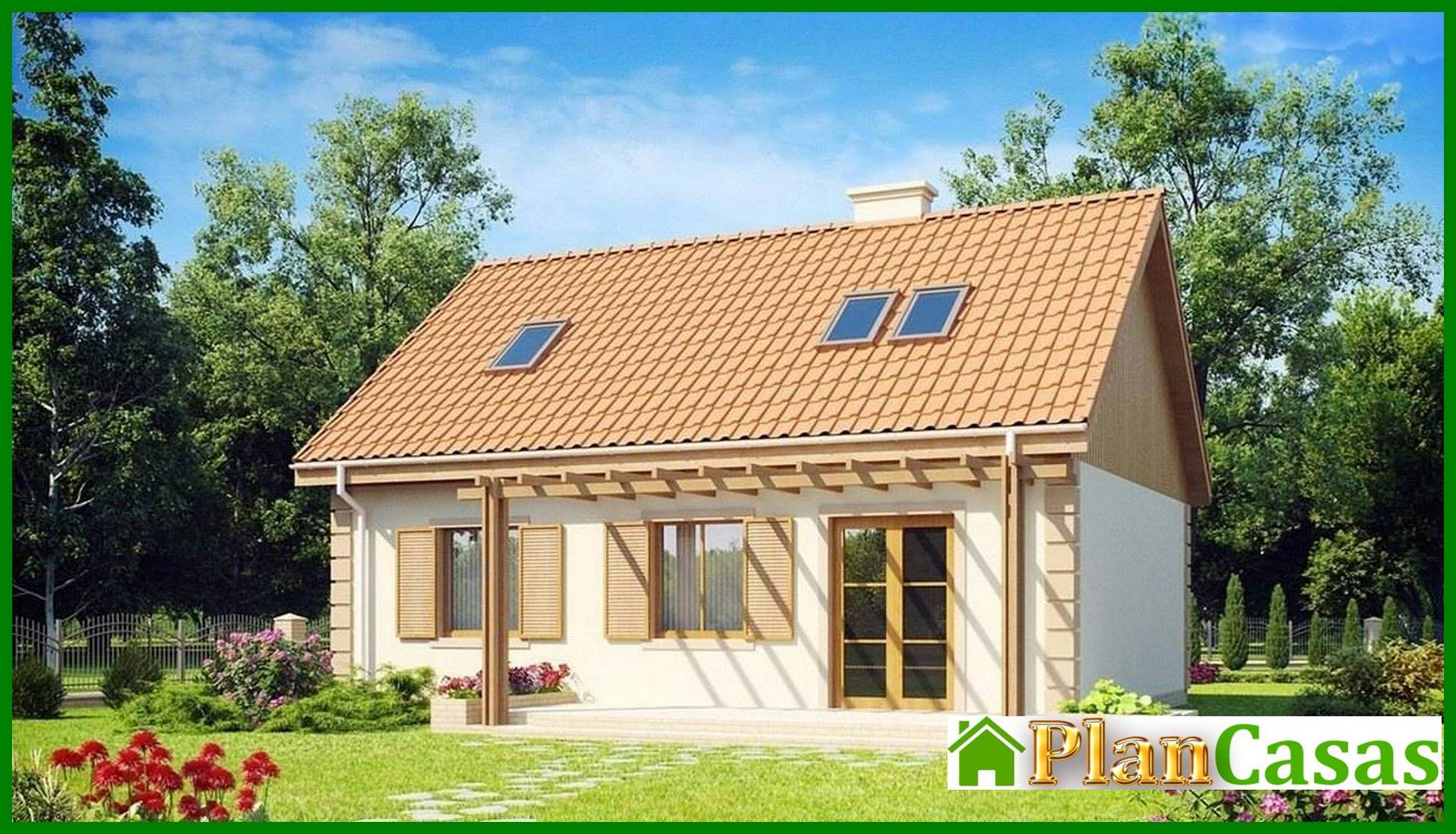 Visualization gallery - The project of a cozy house with an additional bedroom