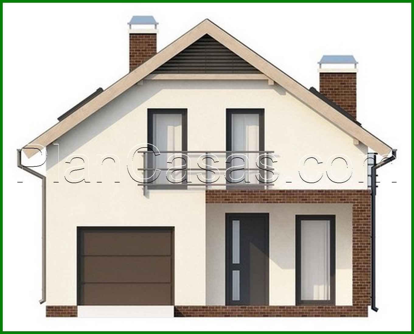 Visualization gallery - House project with attic and built-in garage