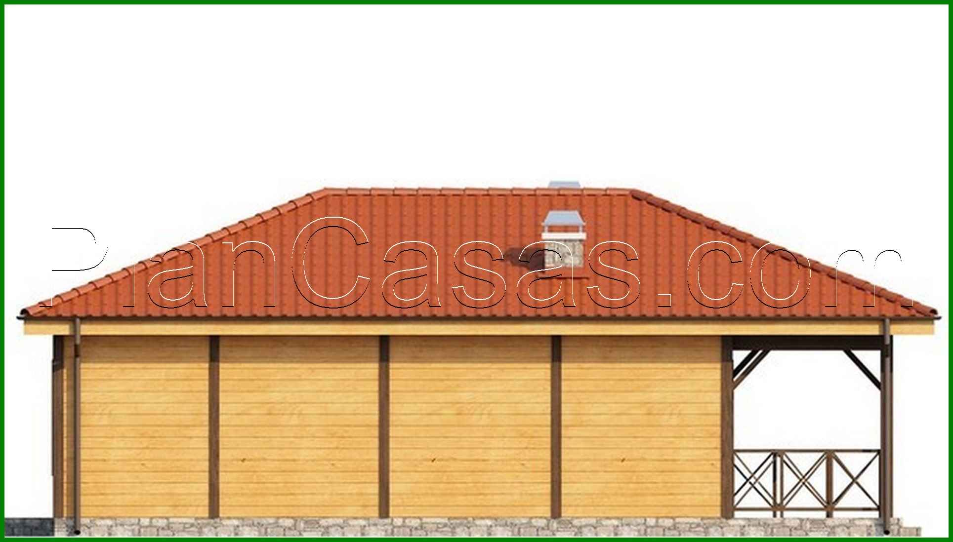 Visualization gallery - House project with a large covered terrace