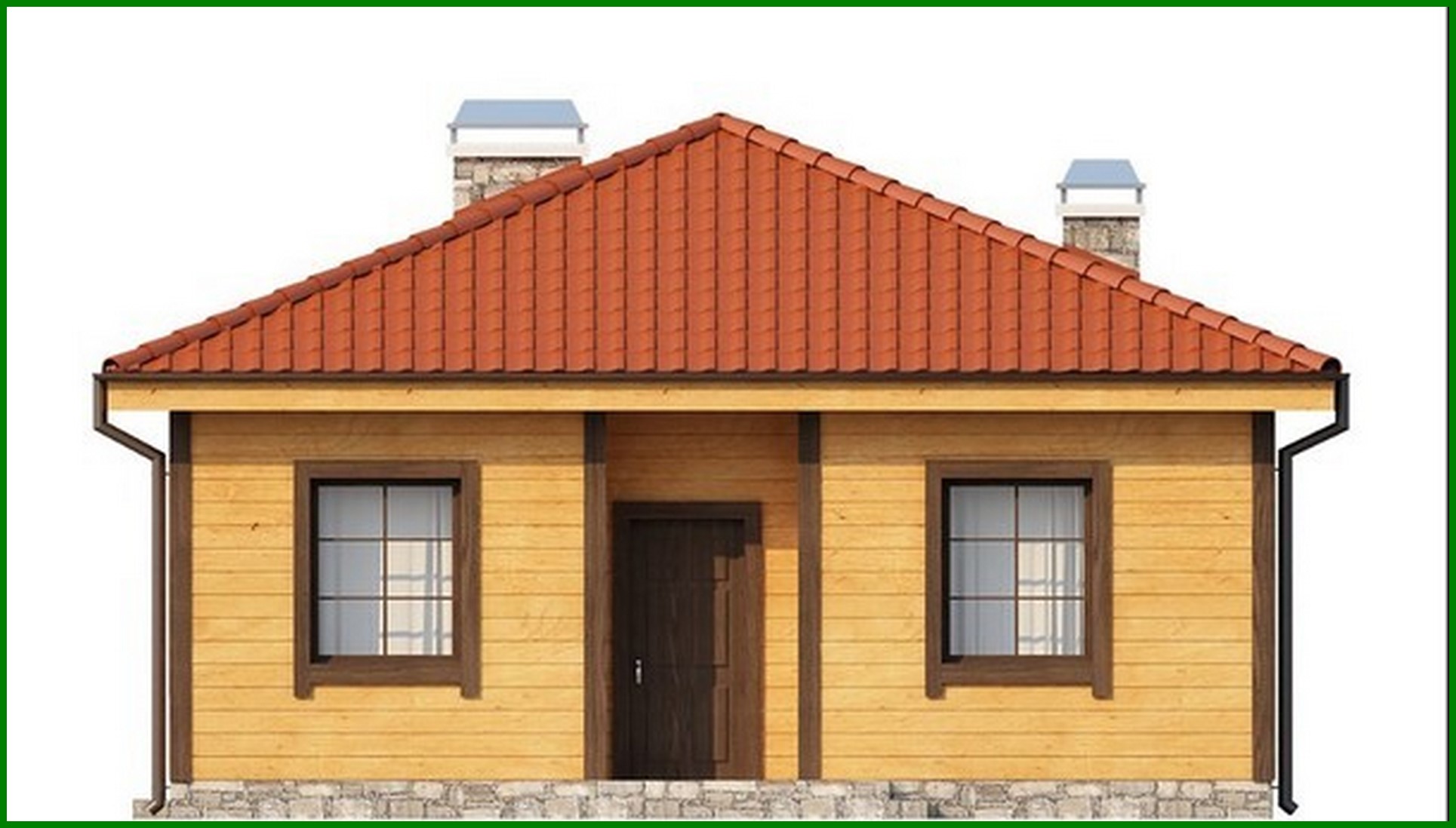 Visualization gallery - House project with a large covered terrace