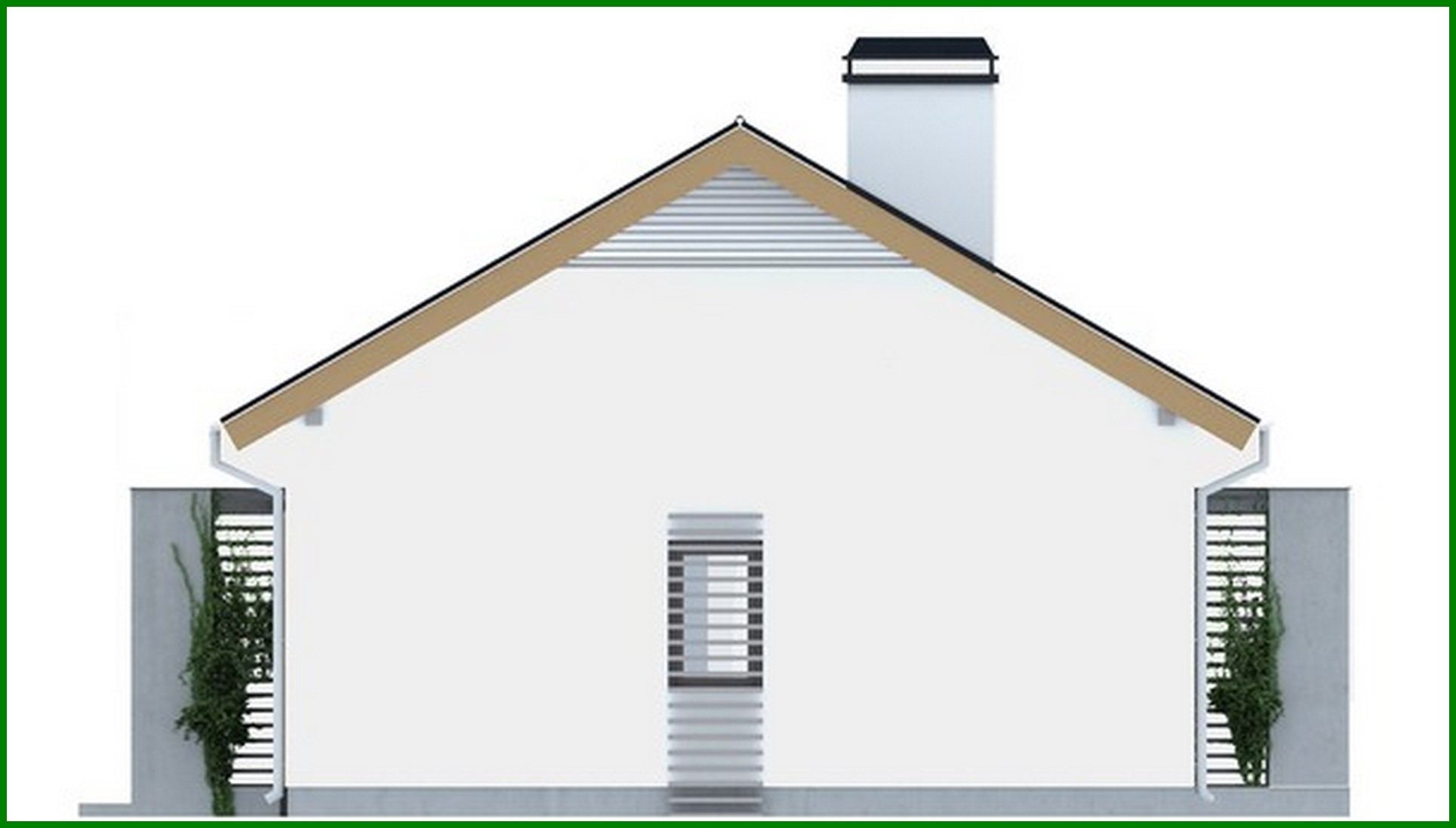 Visualization gallery - The project of a small cottage with an attic