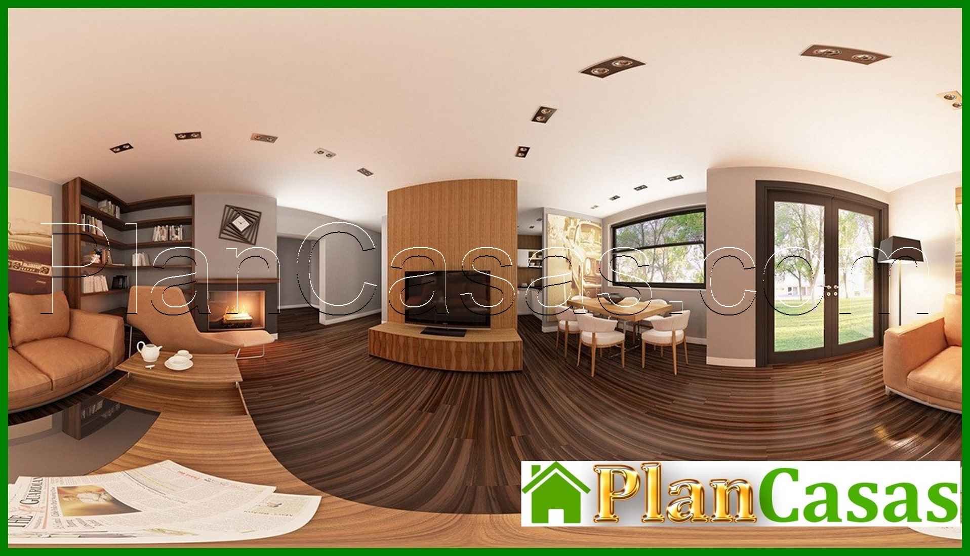 Visualization gallery - Project of a house with a kitchen on the south side