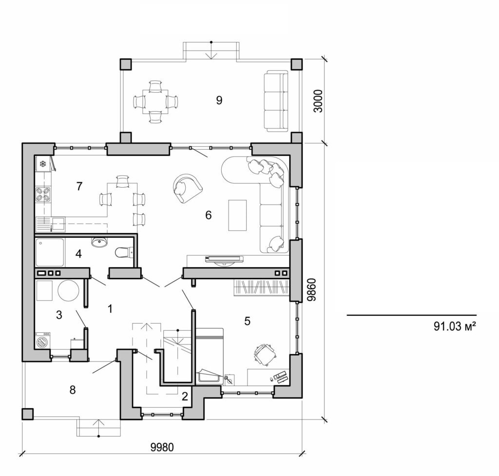 Visualization gallery - Two storey cottage
