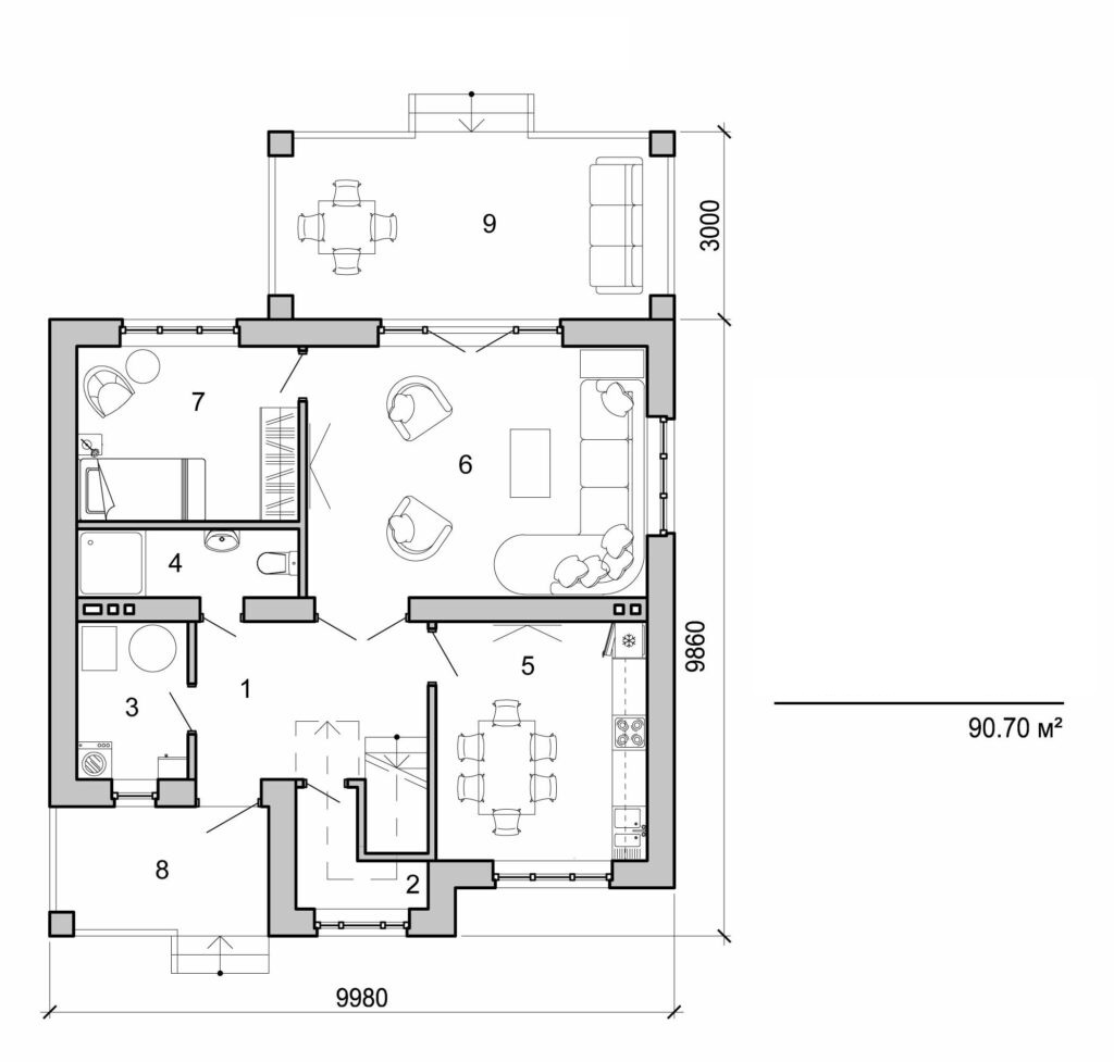 Visualization gallery - Two storey cottage