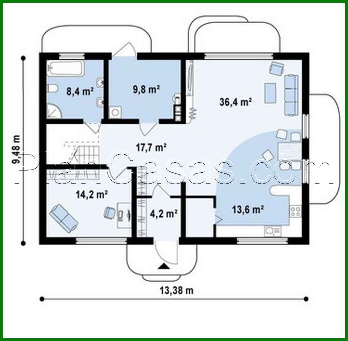 Visualization gallery - House project with a spacious living room