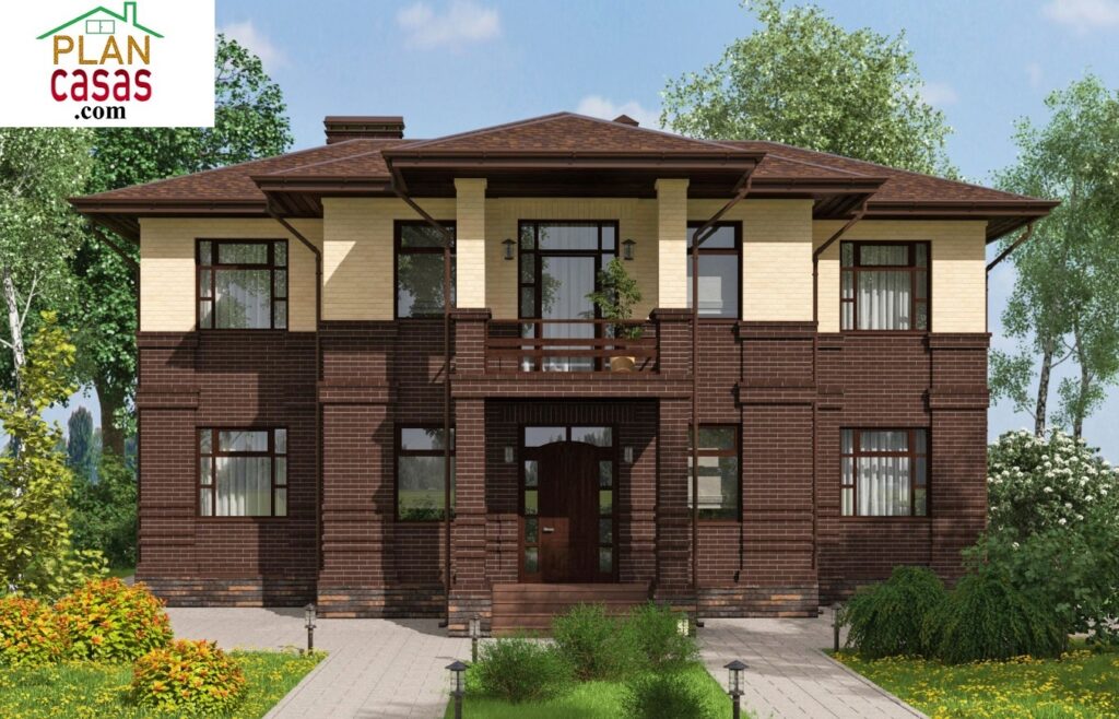 Two storey big cottage house plan