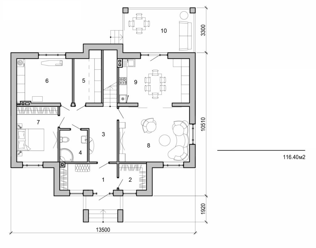 Visualization gallery - Two storey big cottage
