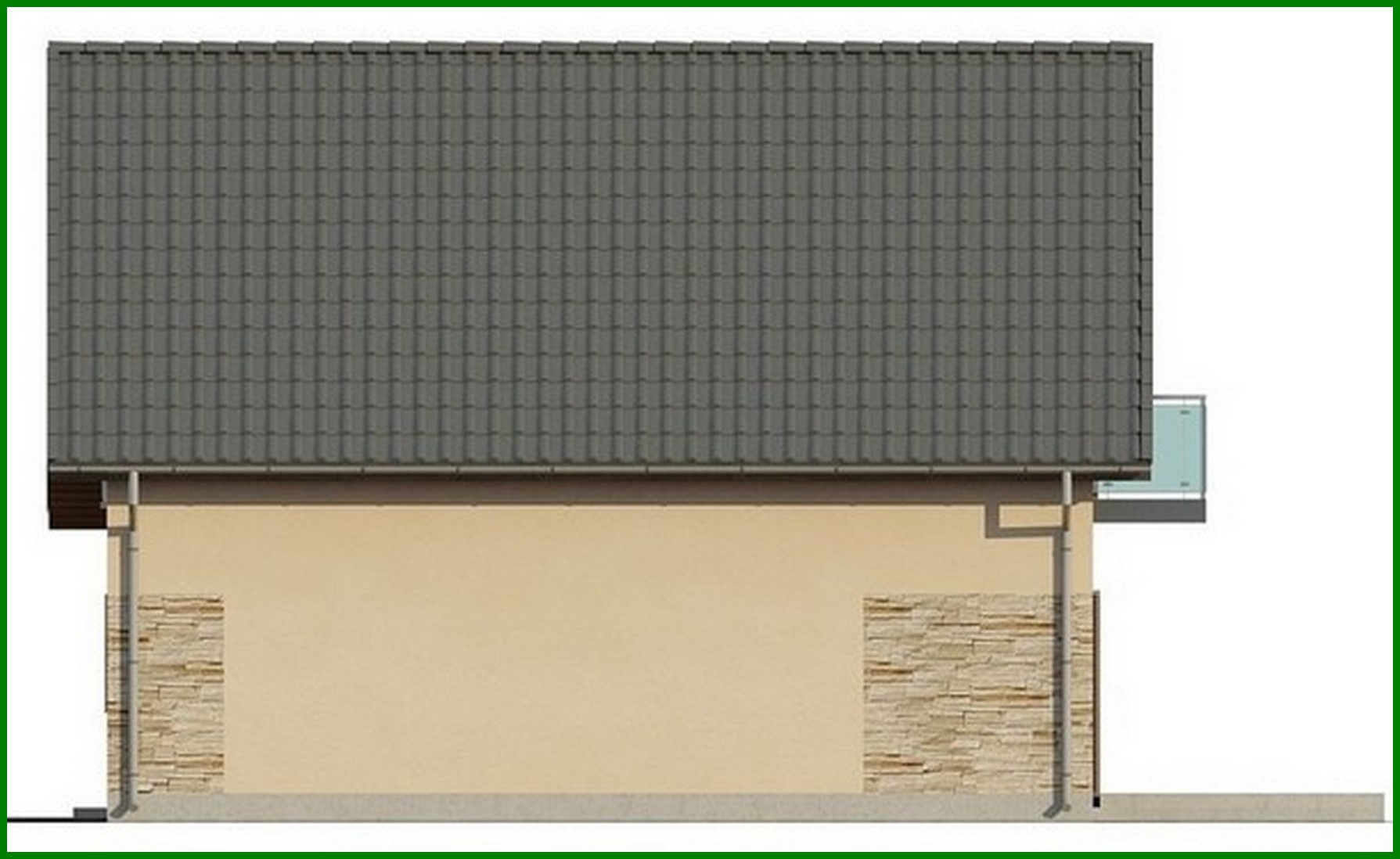 Visualization gallery - The project of a small comfortable cottage with an attic