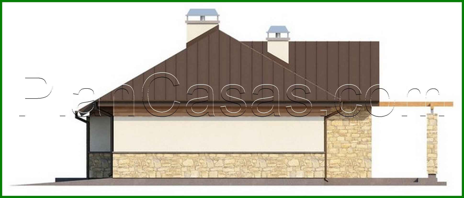 Visualization gallery - The project of a small one-story cottage of interesting design