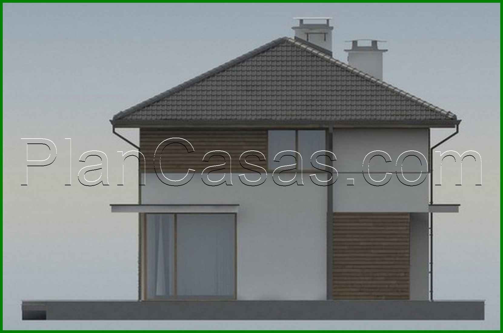 Visualization gallery - The project of a two-story cottage with additional bedrooms