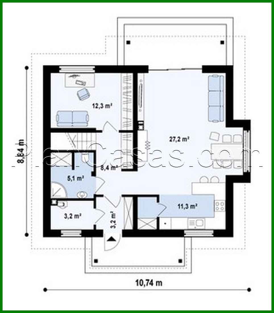 Visualization gallery - House project with bay window and study on the ground floor