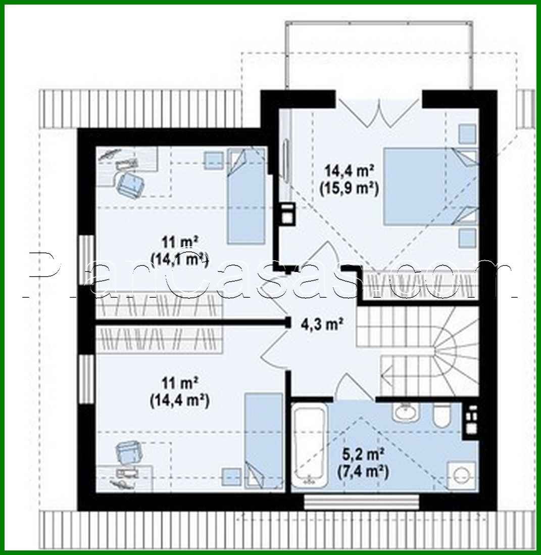 Visualization gallery - The project of a small cottage with roof windows