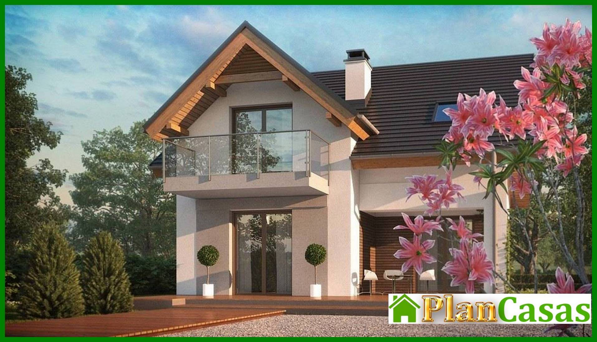 The project of a small cottage with roof windows house plan
