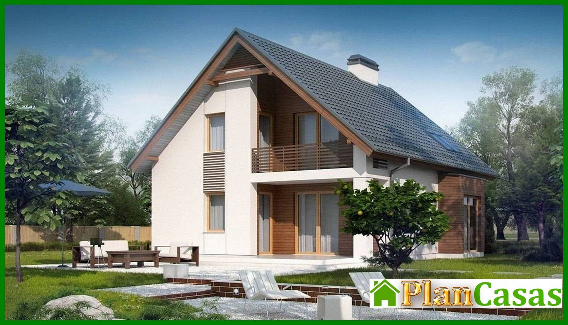 Visualization gallery - House project with attic and bay window