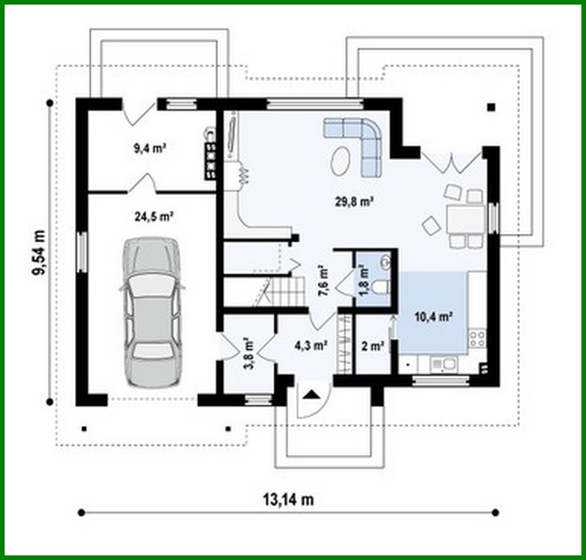 Visualization gallery - House project with garage, attic and utility room