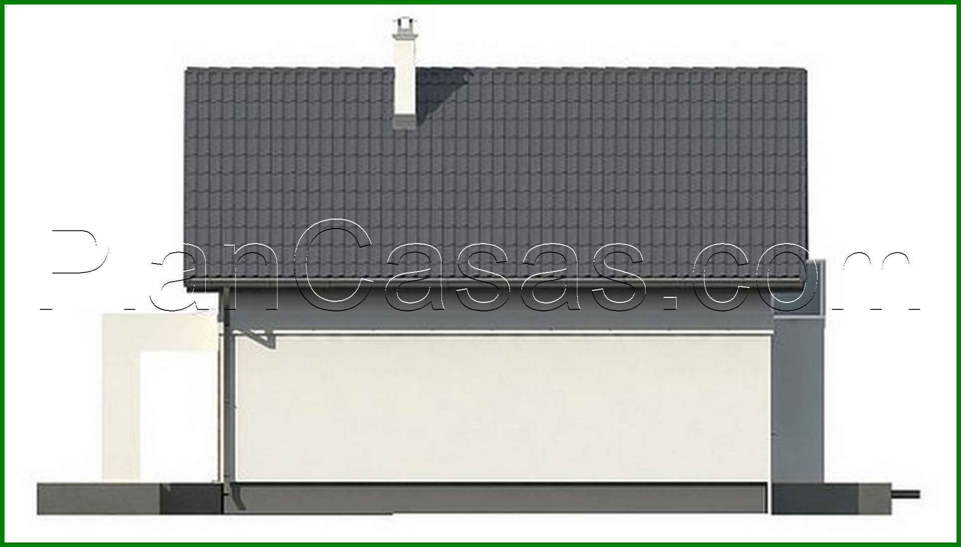 Visualization gallery - A project of a small cottage for a narrow plot