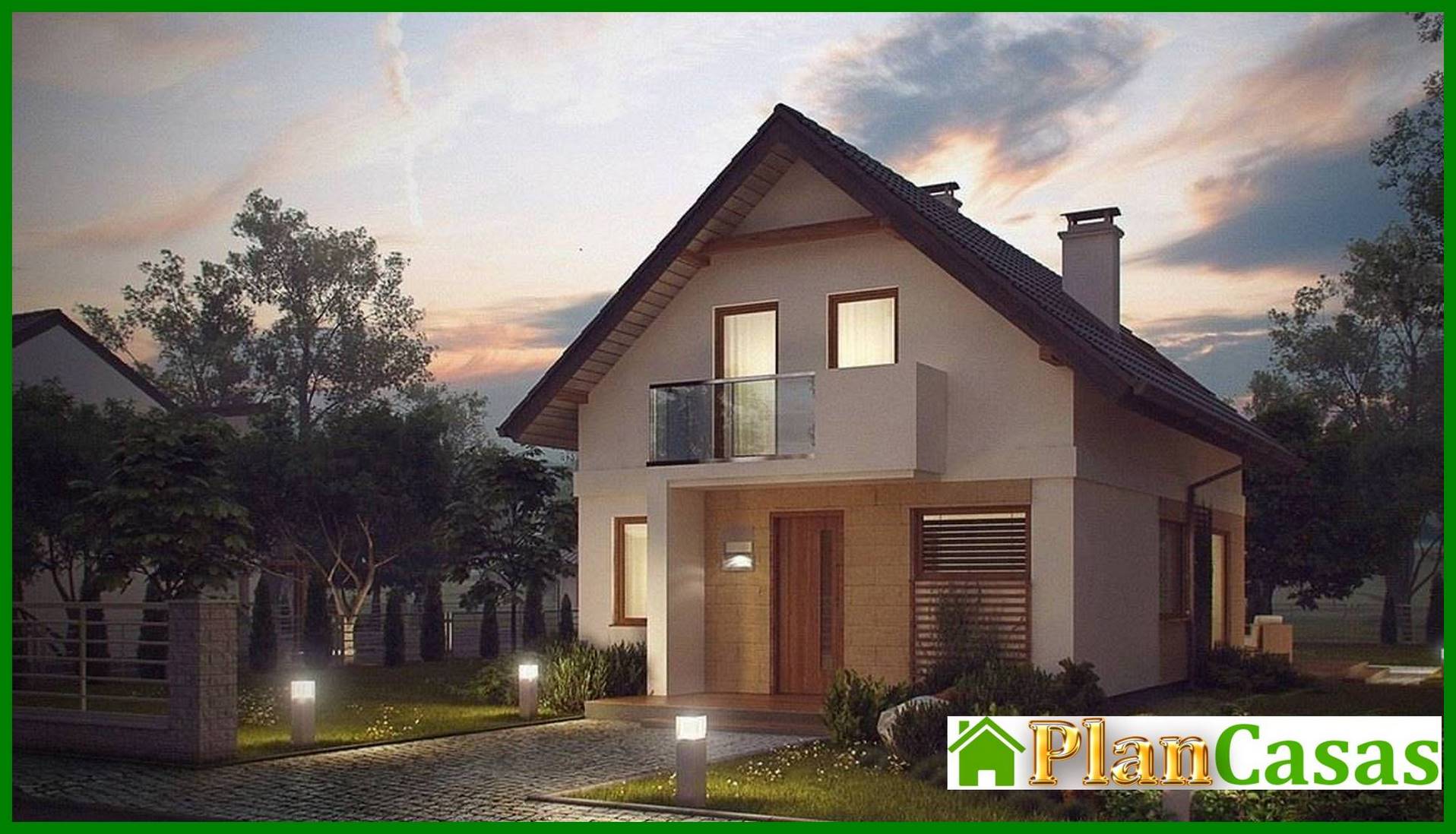 Visualization gallery - A project of a small cottage for a narrow plot