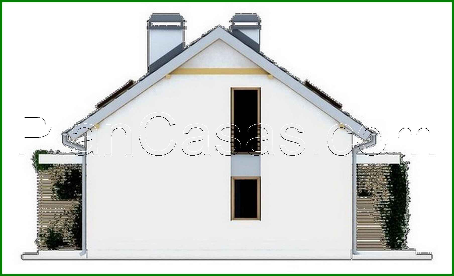 Visualization gallery - The project of a cottage for two families with different entrances