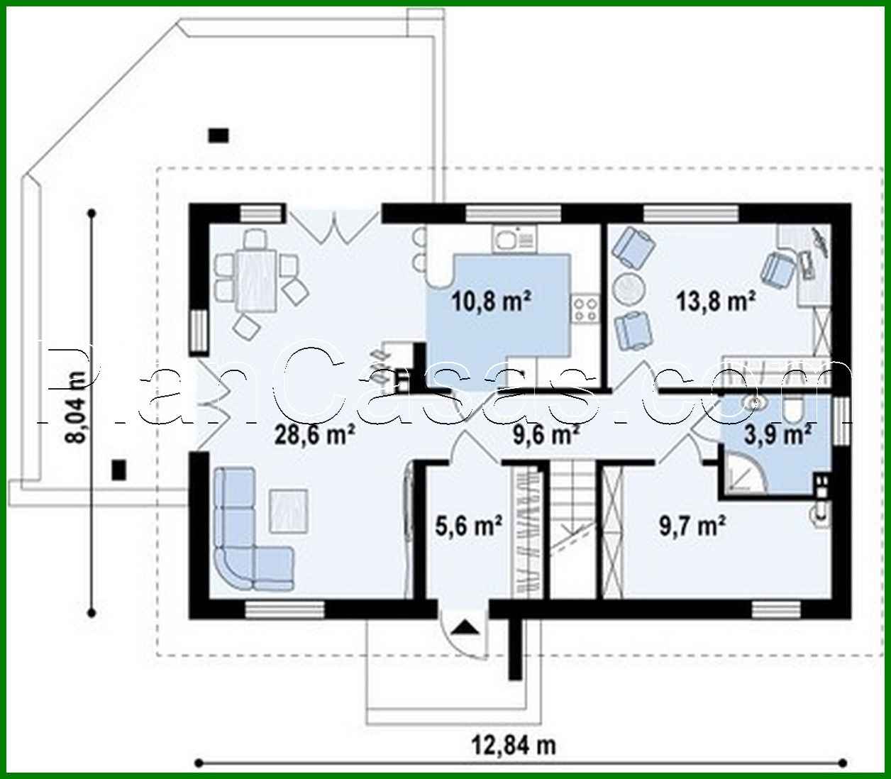 Visualization gallery - The project of a cozy beautiful cottage with an attic and an original facade