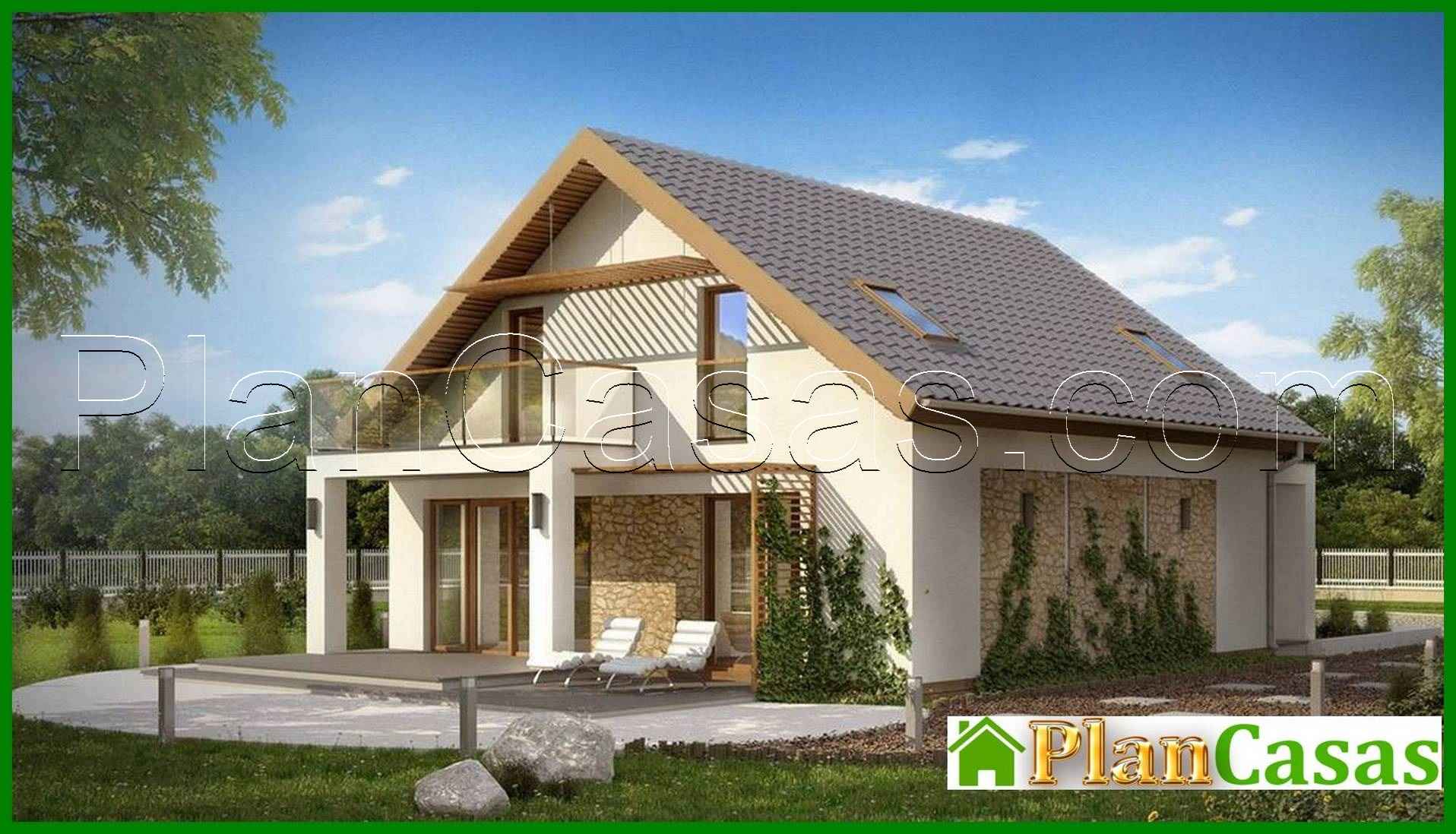 Visualization gallery - The project of a classic medium-sized cottage with a gable roof