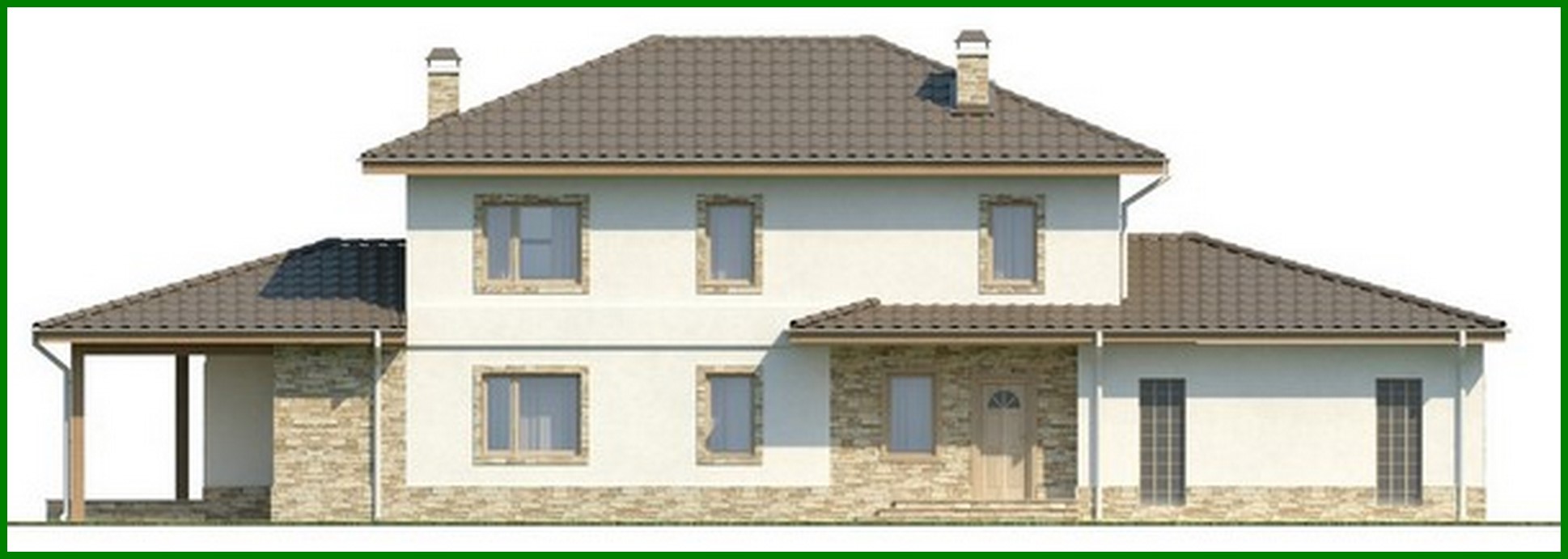 Visualization gallery - Manor project with side terrace