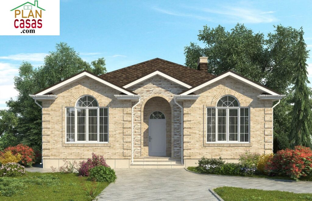 One storey small house house plan