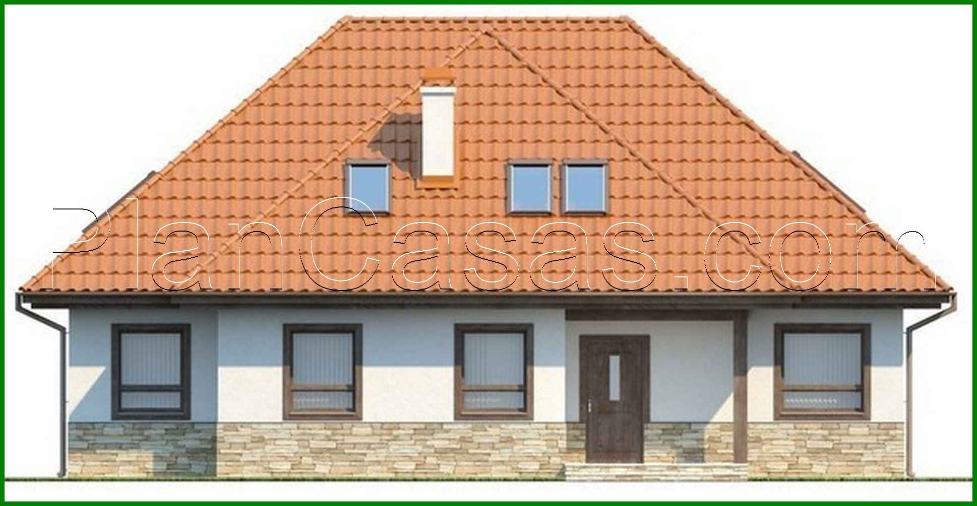 Visualization gallery - Project of a large house with an attic