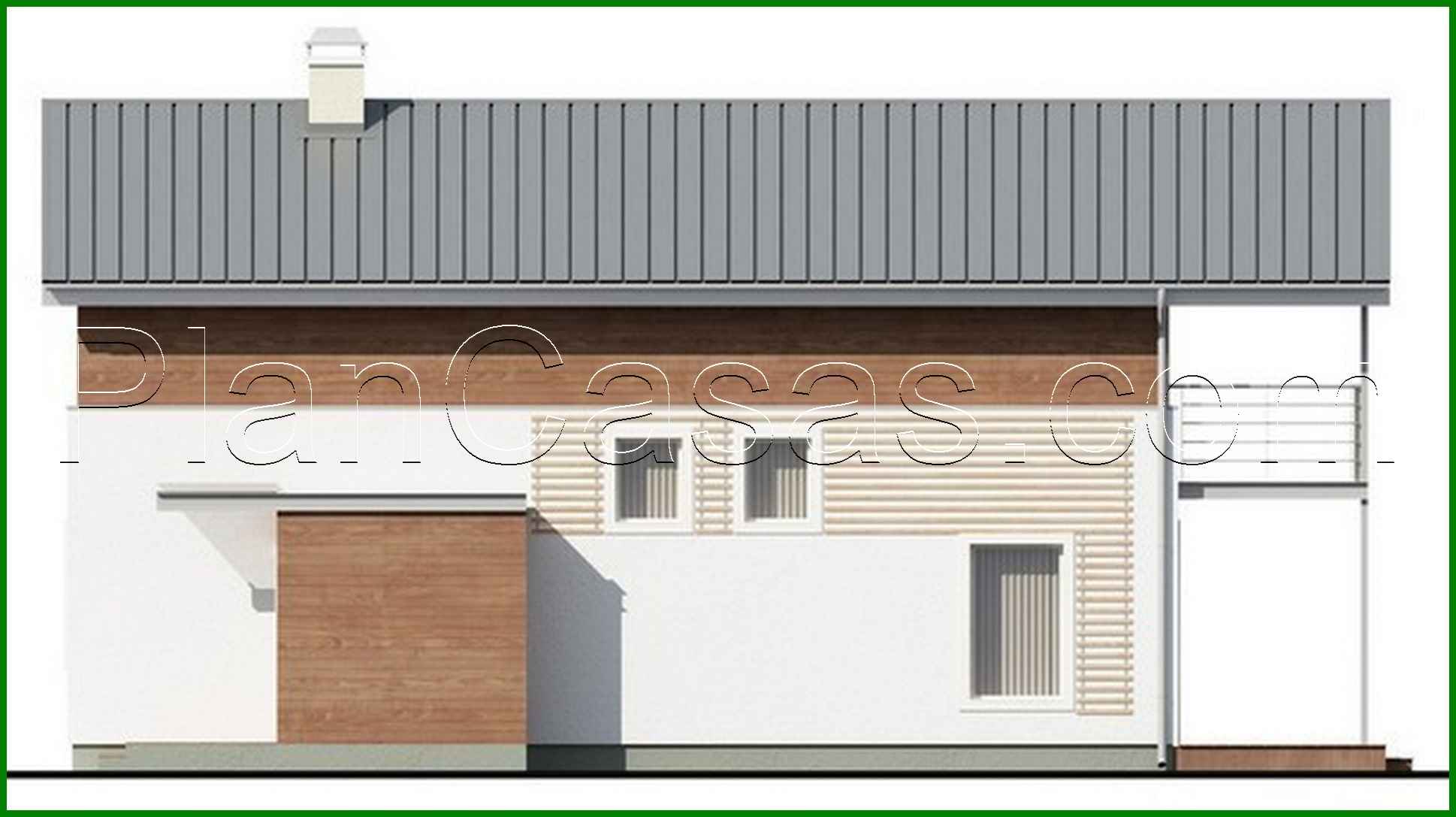 Visualization gallery - A project of a two-story small house for a narrow plot