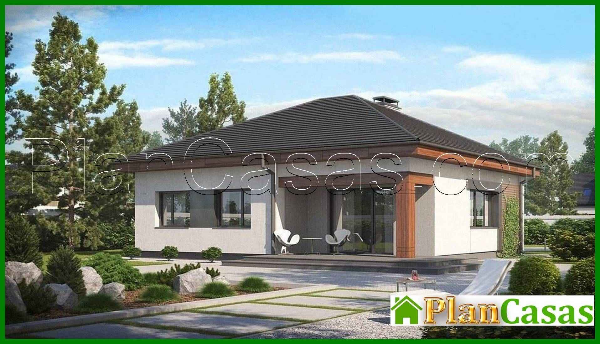 Project of a stylish one-story classic house house plan