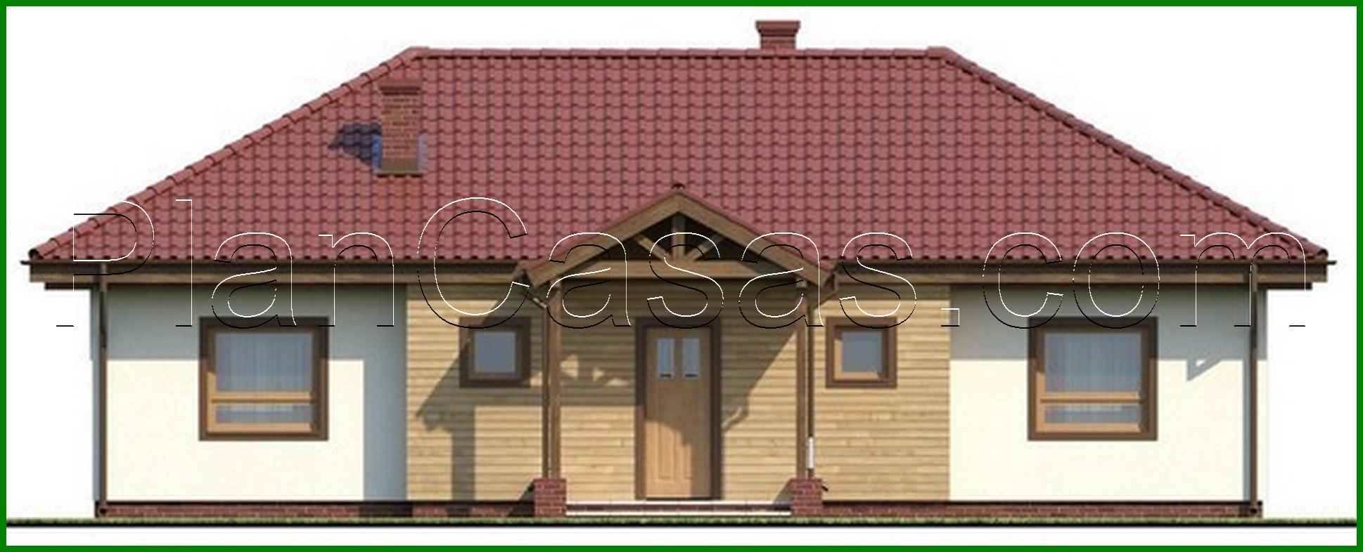 Visualization gallery - The project of a symmetrical one-story house