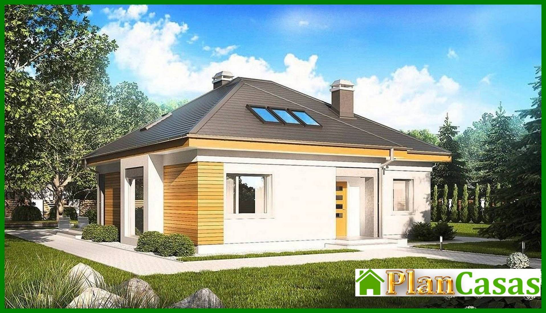 Visualization gallery - House project with additional rooms on the ground floor