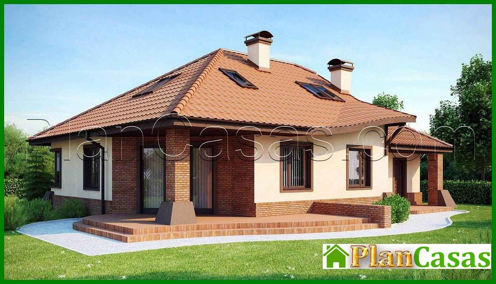 Visualization gallery - House project with garage, corner terrace